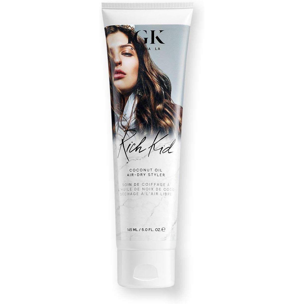 IGK RICH KID Coconut Oil Gel 5oz styling gel for textured hair at Pasadena hair salon