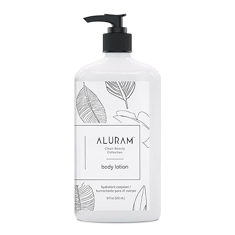 Aluram Body Moisturizer 18oz bottle skin care product at Pasadena Aveda salon