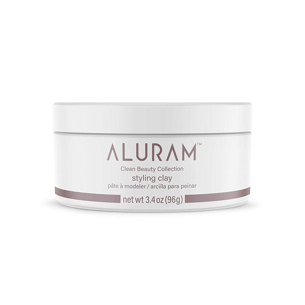 Aluram Styling Clay 3.4oz jar hair styling product at Bokaos Aveda Salon Pasadena