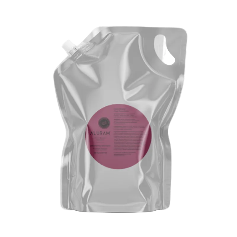 Aluram Volumizing Shampoo Pouch 100oz refill pack hair care at Pasadena Aveda salon