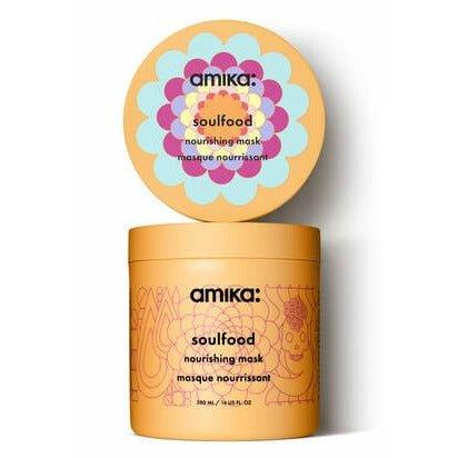 Amika Soulfood Nourishing Mask close up label detail at Pasadena hair salon