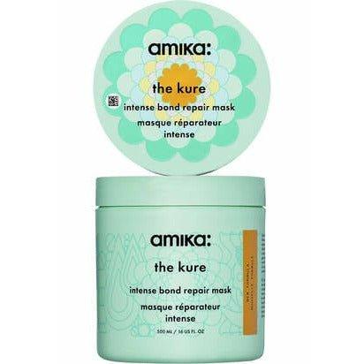 Amika The Kure Mask close up label detail at Pasadena hair salon