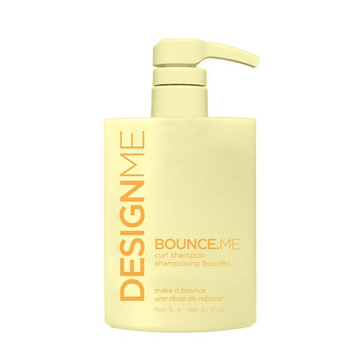 Design.Me Bounce.Me Curl Shampoo detail shot of bottle for curly hair care in Pasadena