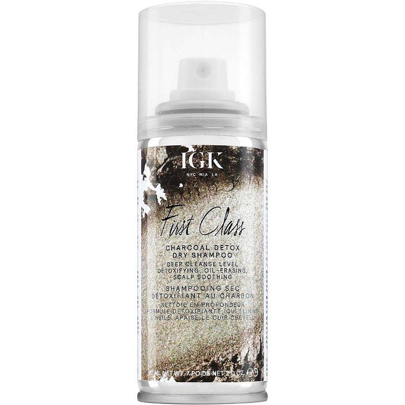IGK FIRST CLASS Charcoal Detox Dry Shampoo 2oz bottle for oily hair detox Pasadena salon