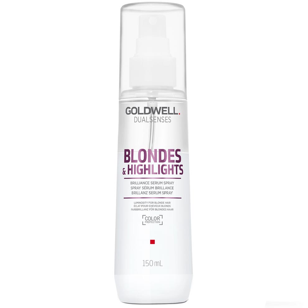 Goldwell DualSenses Blonde & Highlights Brillance Serum Spray 5oz bottle at Pasadena hair salon
