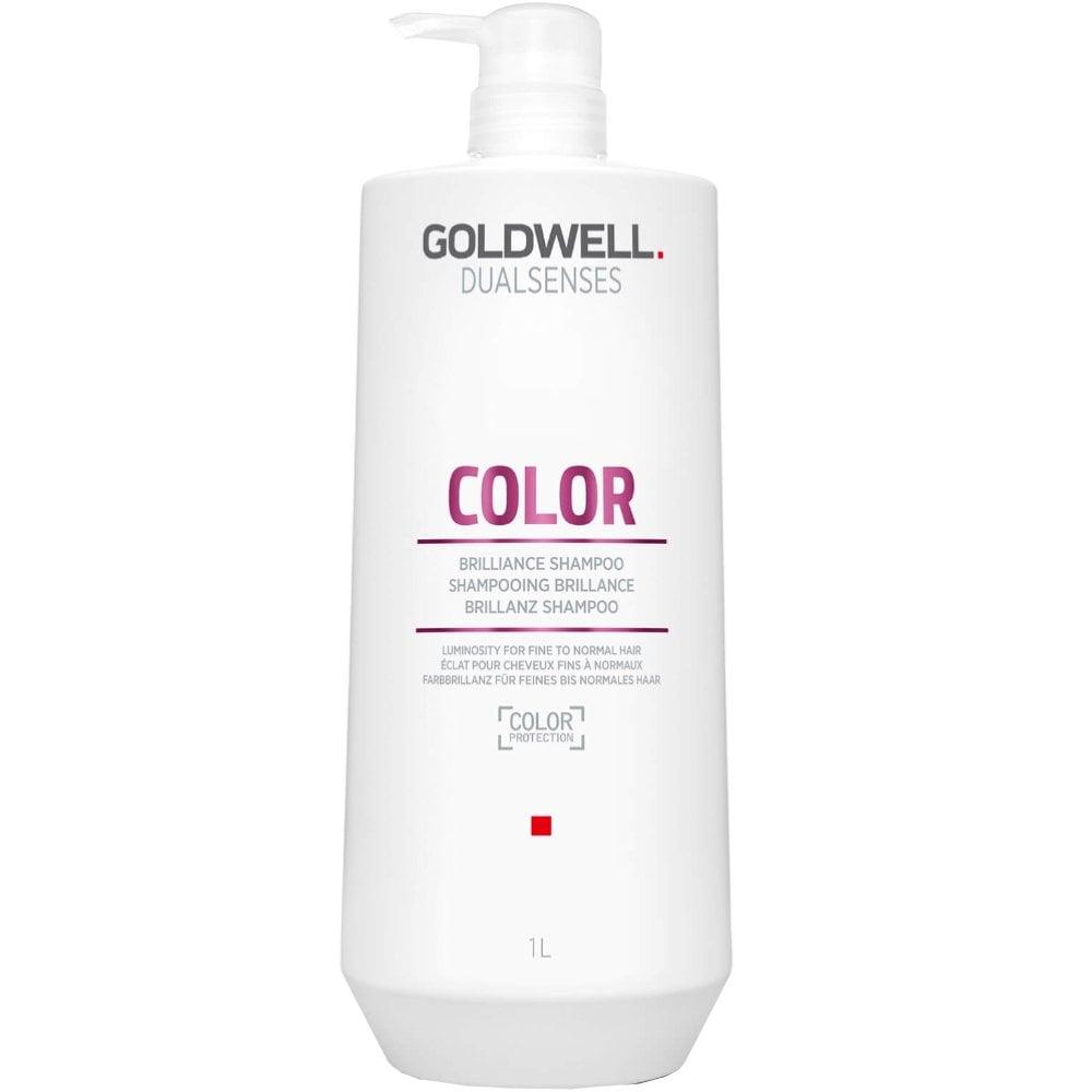 Goldwell DualSenses Color Brilliance Shampoo back label detail Pasadena hair salon