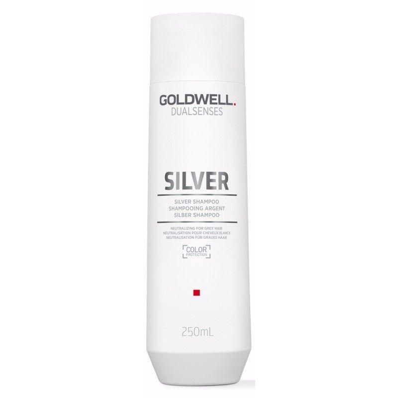 Goldwell DualSenses Silver Shampoo 10.1oz bottle front at Pasadena hair salon