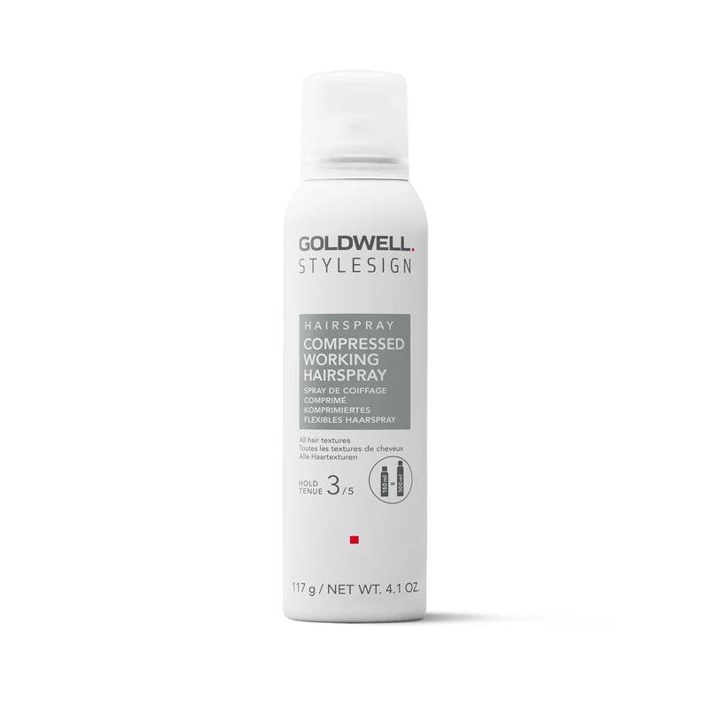 Goldwell StyleSign Compressed Working Hairspray 5oz compact styling spray at Pasadena Aveda salon