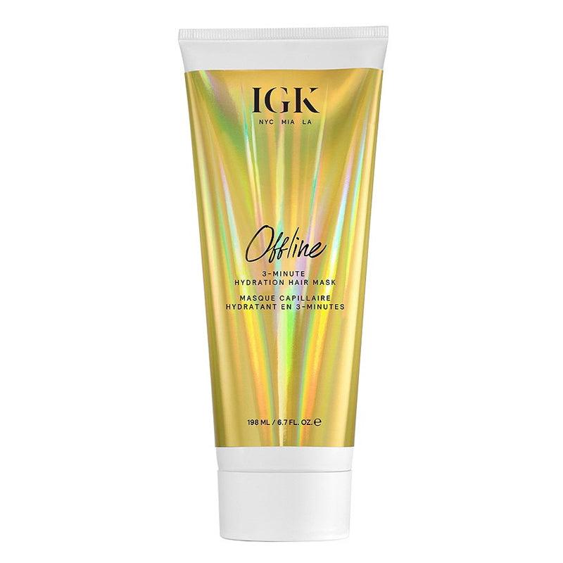 IGK OFFLINE 3-Minute Hydration Hair Mask 6.7oz jar for deep hair hydration Pasadena Aveda salon