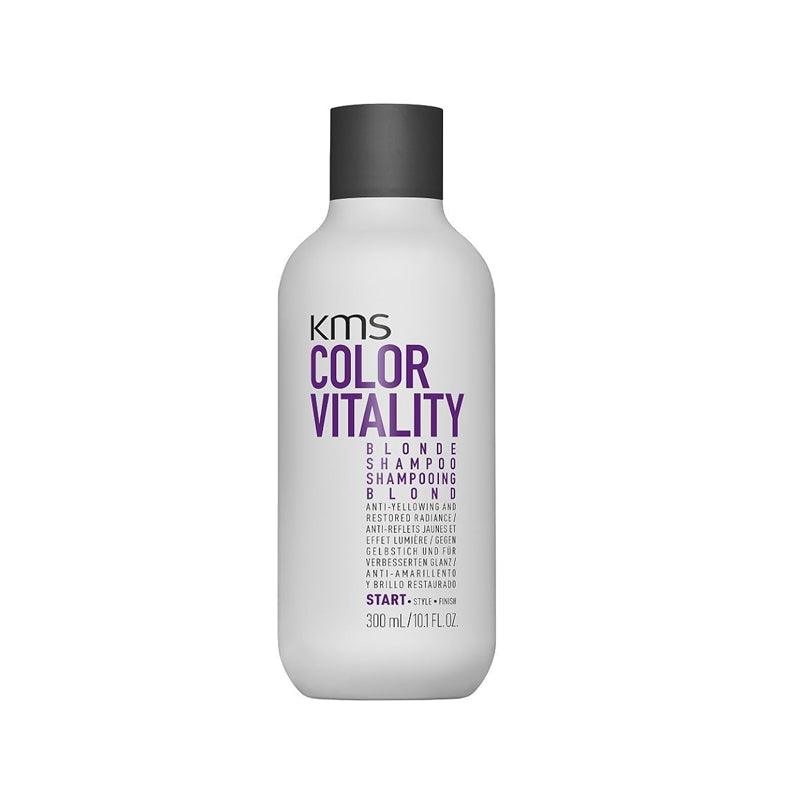 KMS Color Vitality Blonde Shampoo 10.1oz bottle for color care at Pasadena salon