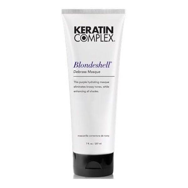 Keratin Complex Blondeshell Debrass Masque 7oz jar for blonde hair care at Pasadena hair salon