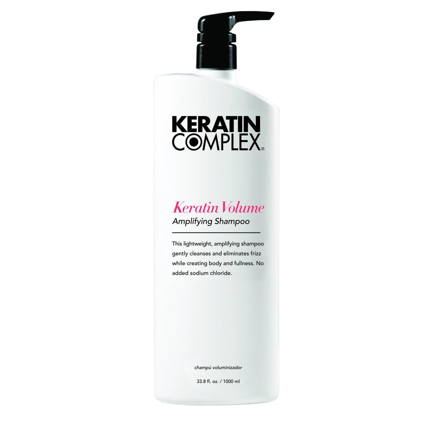 Keratin Complex Volume Amplifying Shampoo close up label shot at Bokaos Aveda Salon