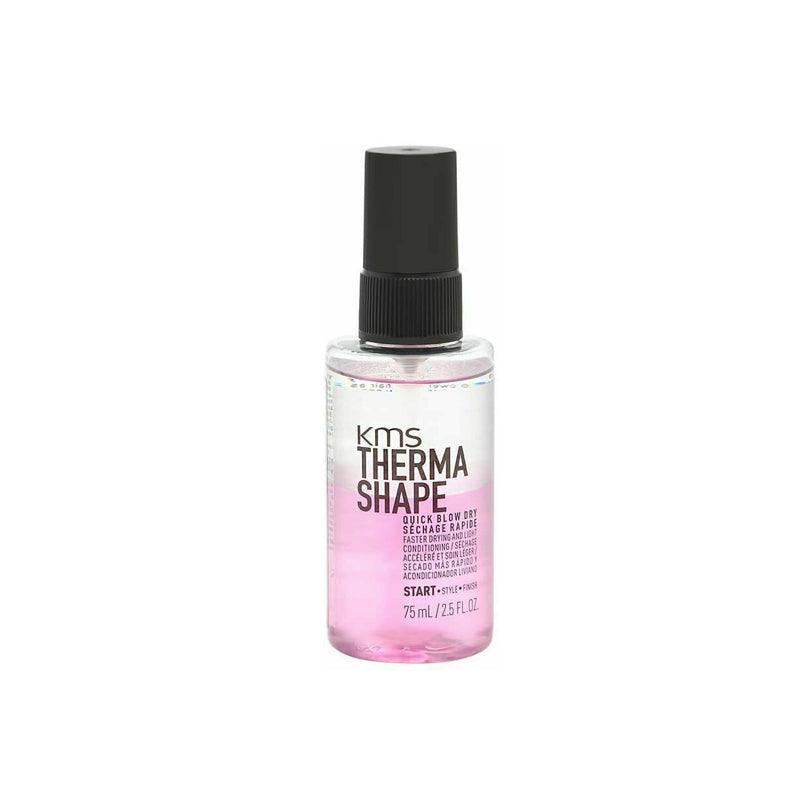KMS Therma Shape Quick Blow Dry 2.5 oz travel size spray for faster drying in Pasadena salon