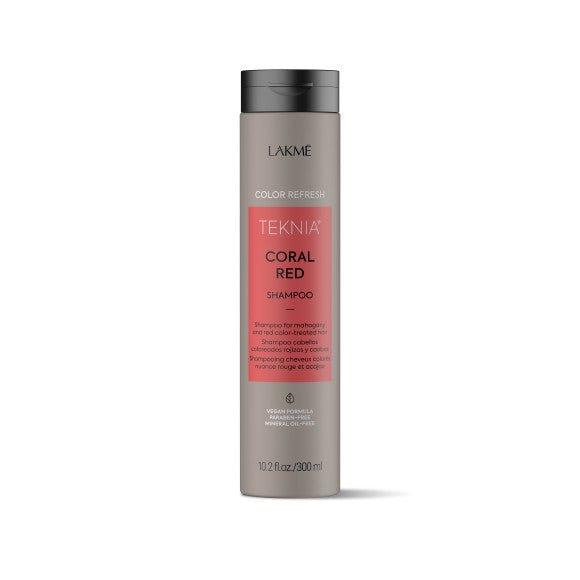 Lakme Teknia Coral Red Refresh Shampoo 10.1oz bottle at Pasadena Aveda salon
