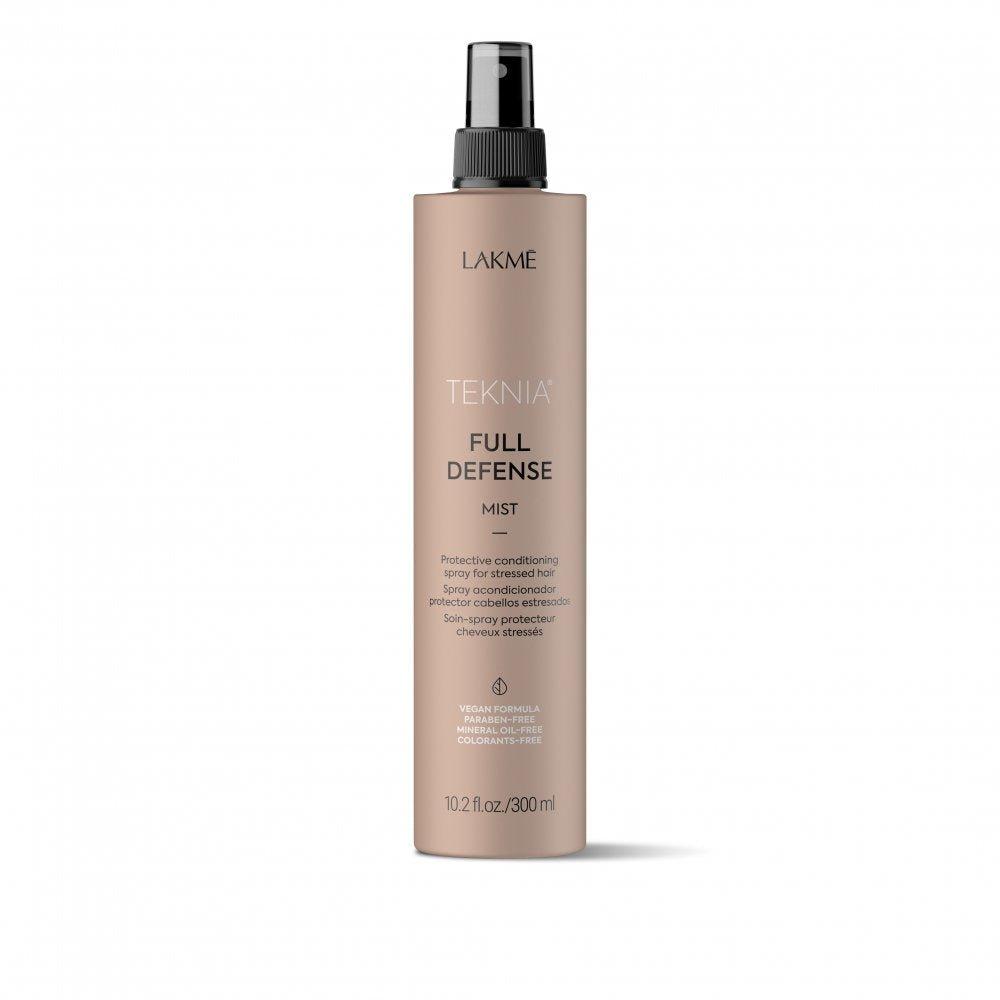 Lakme Teknia Full Defense Mist 10.2 oz spray bottle at Pasadena Aveda salon