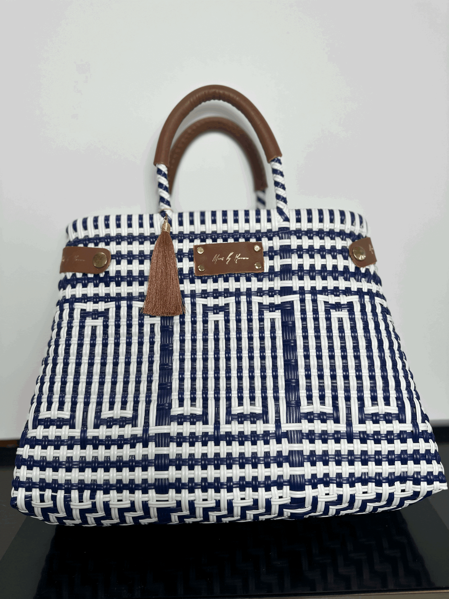 Mavis by Herrera Blue and white