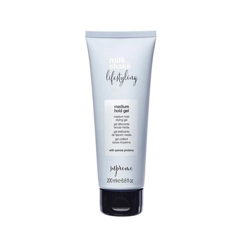 Milk Shake lifestyling medium hold gel 6.8 oz front label bottle for hair styling at Pasadena salon