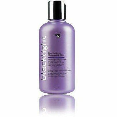 Oligo Professionnel Blacklight Blue Shampoo 8.5 oz bottle front view at Pasadena Aveda salon