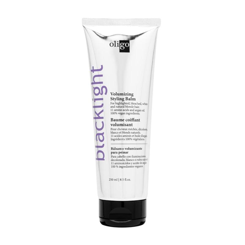 Oligo Blacklight Volumizing Styling Balm 8.5oz jar front view at Pasadena hair salon