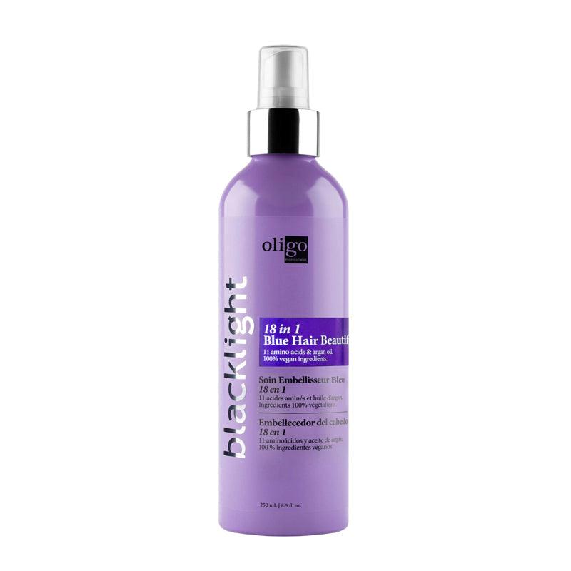 Oligo Blacklight Blue 18-1 Blue Hair Beautifier 8.5oz for color care and shine at Pasadena hair salon