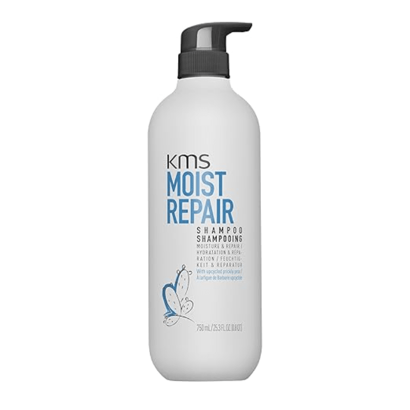KMS MoistRepair Shampoo back label with ingredients Pasadena Aveda salon