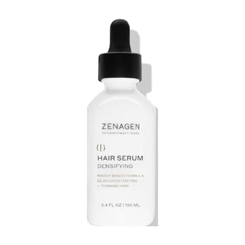 Zenagen Densifying Hair Serum bottle close up hair care Pasadena salon