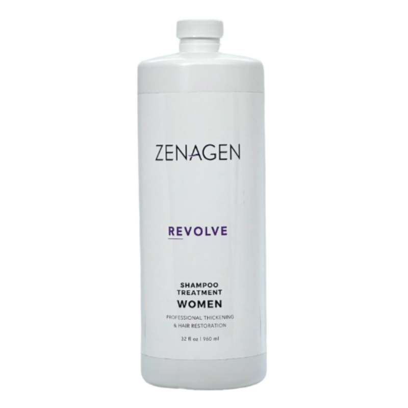 Zenagen Revolve Womens Thickening Shampoo bottle close up hair care Pasadena salon