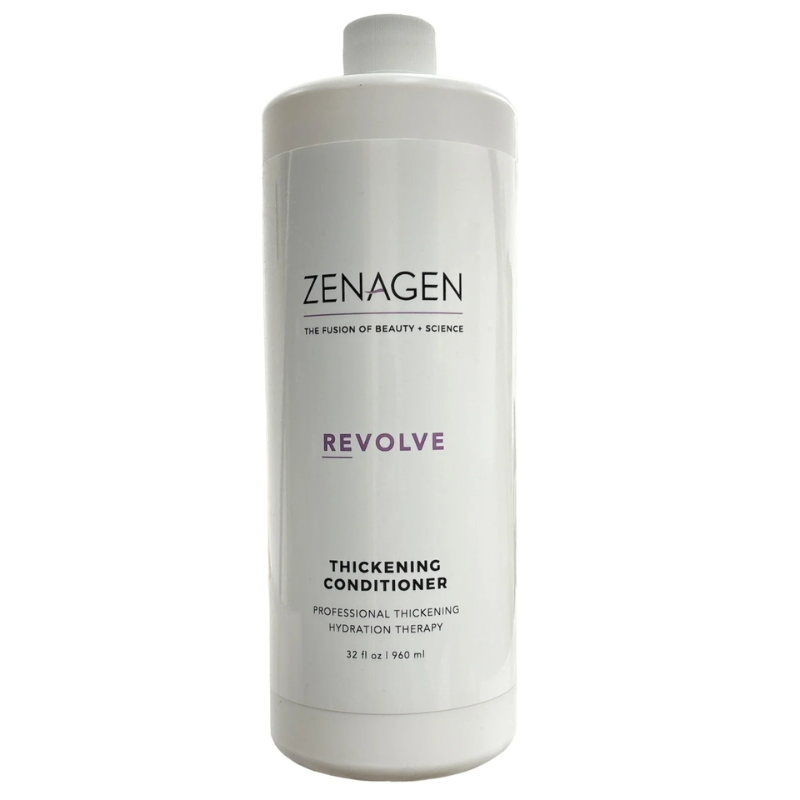 Zenagen Revolve Thickening Conditioner bottle close up hair care Pasadena salon