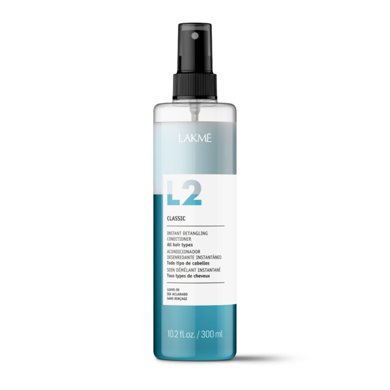 Lakme L2 Instant Detangling Conditioner Classic back label detail Pasadena Aveda salon