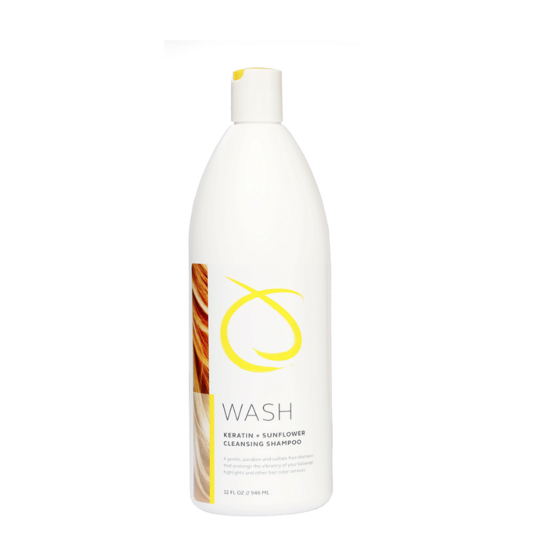 Sunlights Wash Cleansing Shampoo bottle close up Pasadena Aveda hair salon