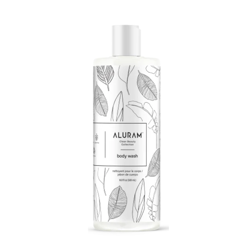 Aluram Signature Body Wash front view bottle skin care at Pasadena Aveda salon