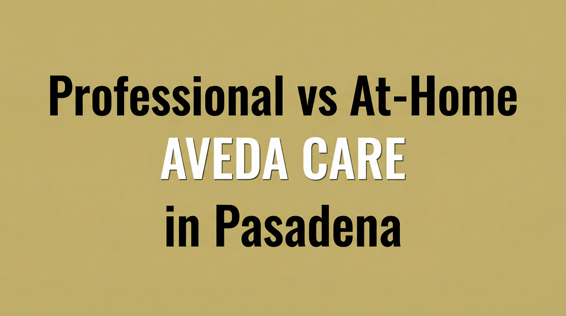 aveda hair treatment applied in salon