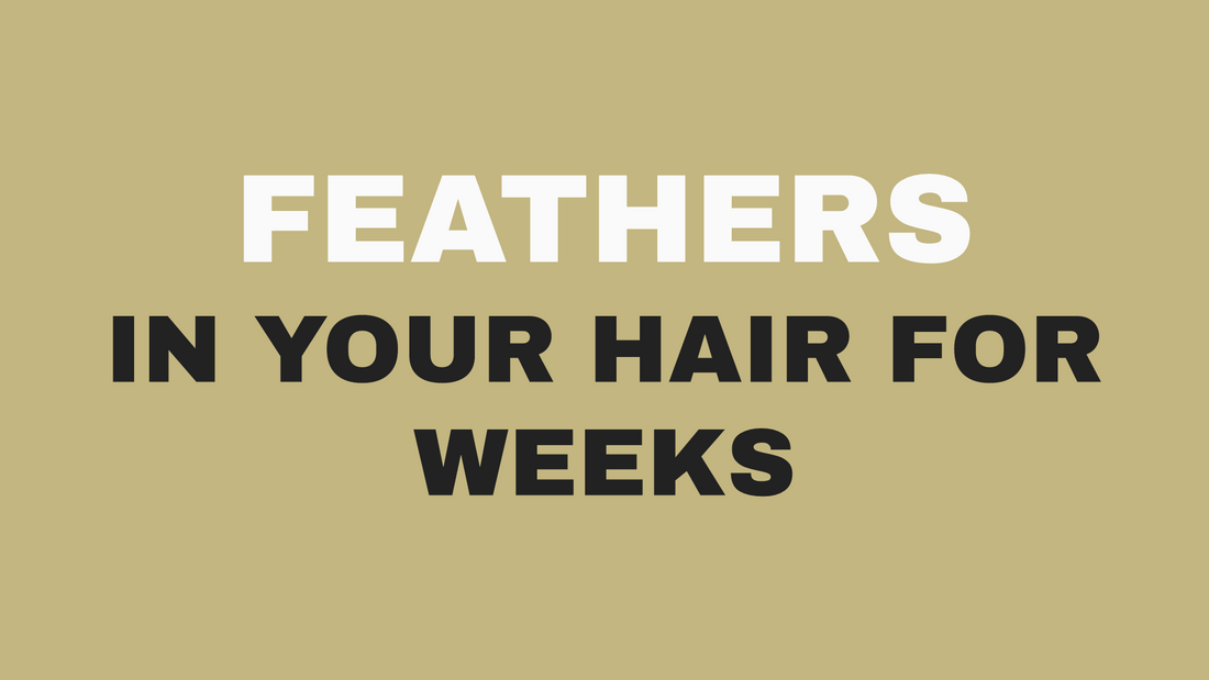 Feather hair extensions and vinyl polymer durability at Bokaos, Pasadena CA.