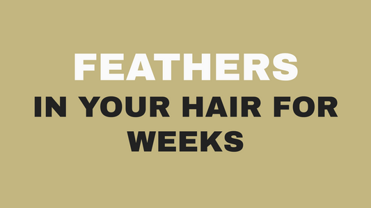 Feather hair extensions and vinyl polymer durability at Bokaos, Pasadena CA.