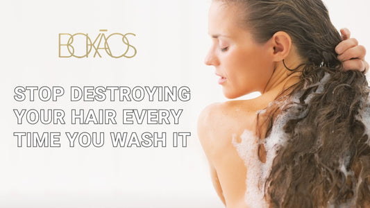 Damaged hair strands under water at Pasadena Aveda salon illustrating common hair washing mistakes to avoid at hair salon