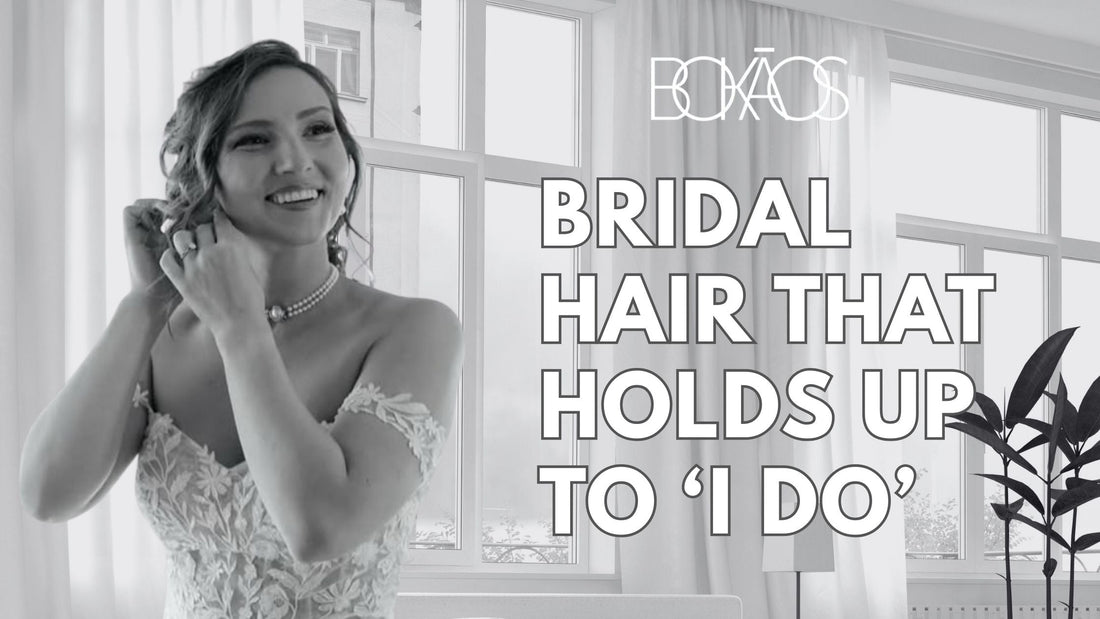 Bridal hair trial styling at Bokaos Aveda Salon & Spa, Pasadena CA