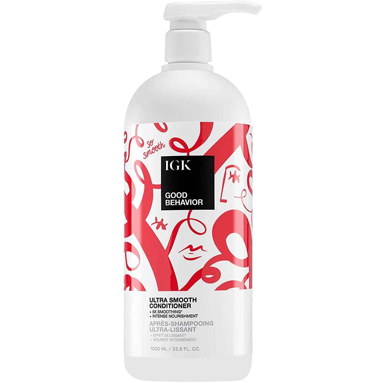 IGK GOOD BEHAVIOR Ultra Smooth Conditioner bottle back label Pasadena hair salon