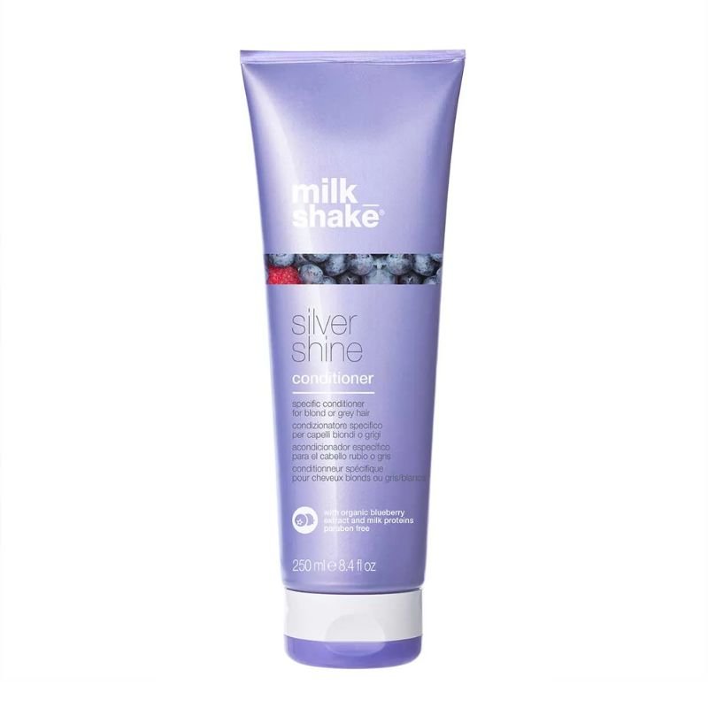 Milk Shake Silver Shine Conditioner 8.4 oz bottle for brightening silver hair Pasadena salon