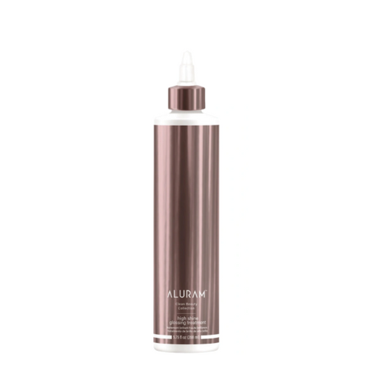 Aluram High Shine Glossing Treatment 2oz bottle adds shine Pasadena Aveda salon