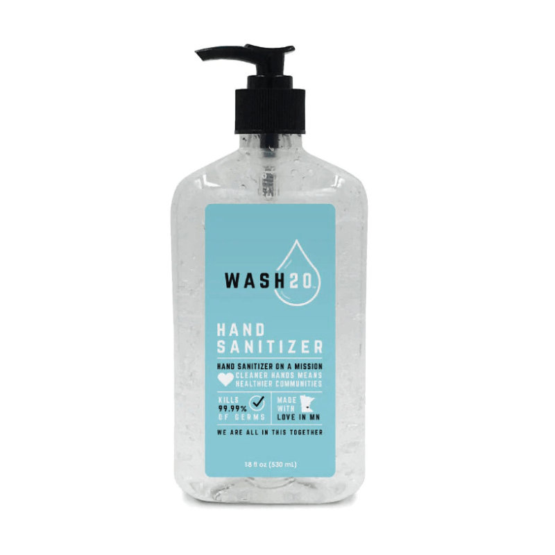 Aluram Wash 20 Hand Sanitizer 18oz bottle skin care at Bokaos Aveda Salon Pasadena
