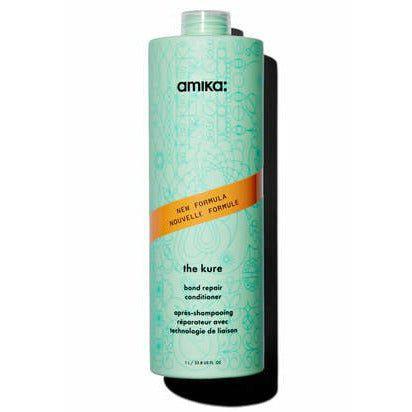 Amika The Kure Conditioner Duo back label detail at Bokaos Aveda Salon Pasadena