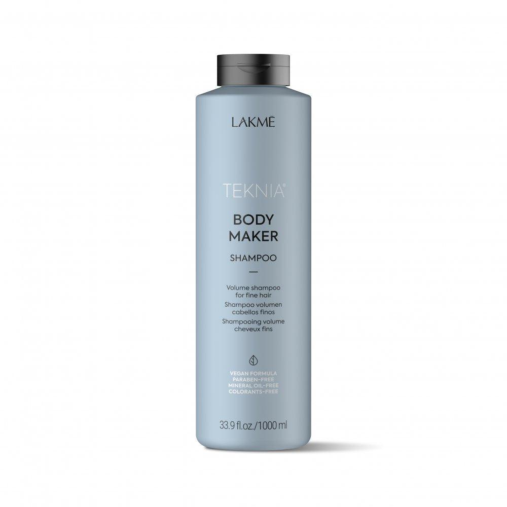 Lakme Body Maker Shampoo back label with usage instructions at Pasadena Aveda salon