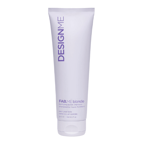 Design.Me Fab Me Blonde Purple Fortifying Shampoo 8.5oz bottle at Pasadena Aveda salon