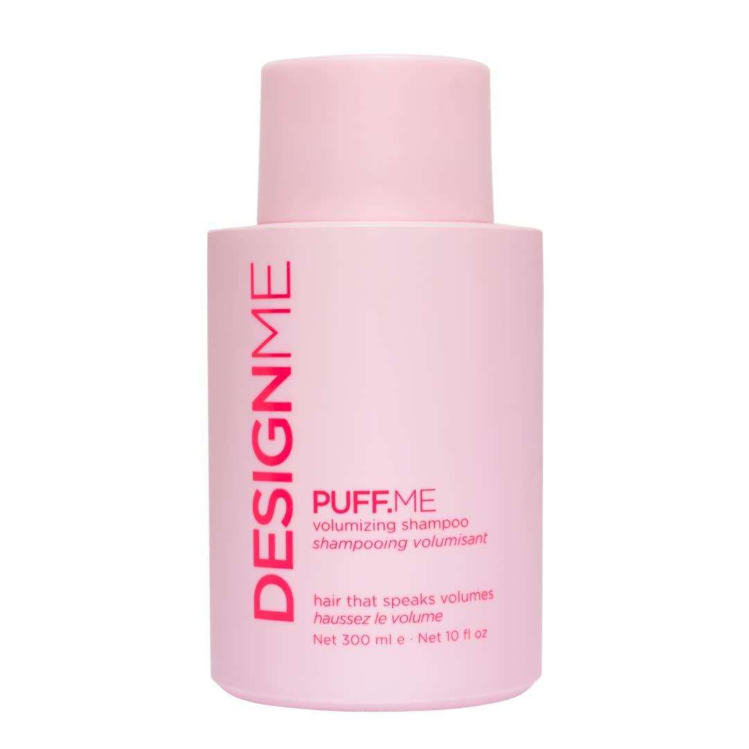Design.Me Puff.ME Volume Shampoo front bottle for volumizing hair care at Pasadena salon