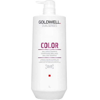Goldwell DualSenses Color Brilliance Shampoo back label detail Pasadena hair salon