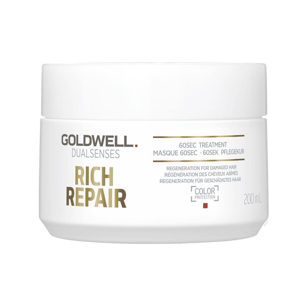 Goldwell DualSenses Rich Repair 60 Sec Treatment bottle front Pasadena hair salon