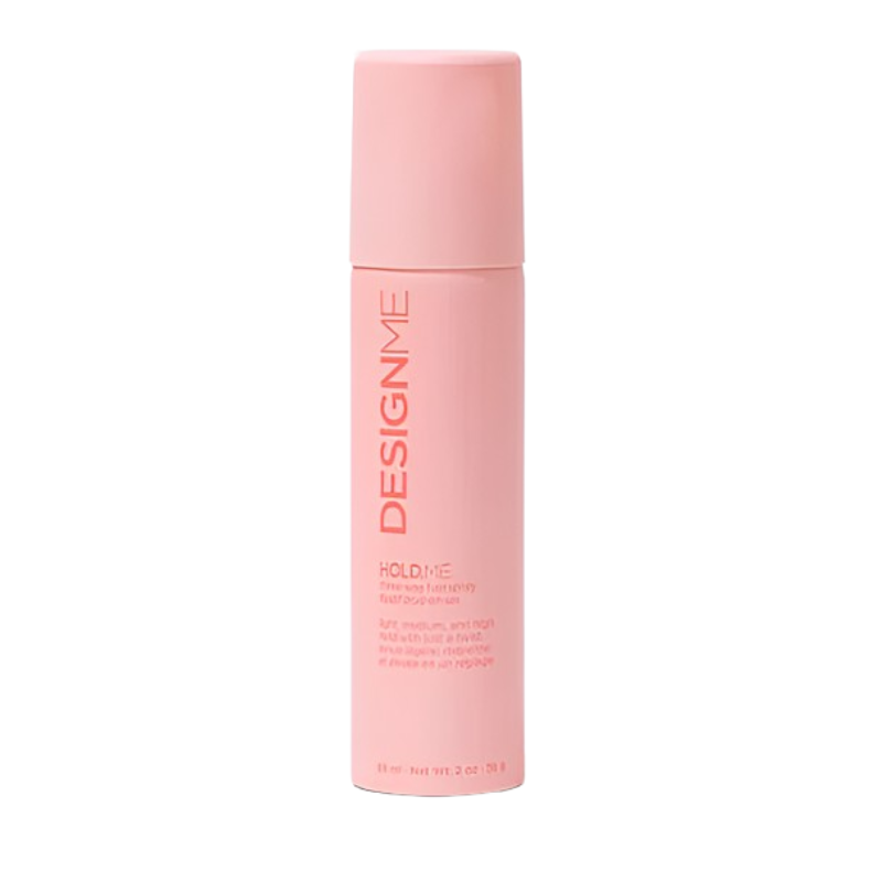 Design.Me Hold.Me Three-Way Hairspray 2oz bottle styling product at Pasadena hair salon