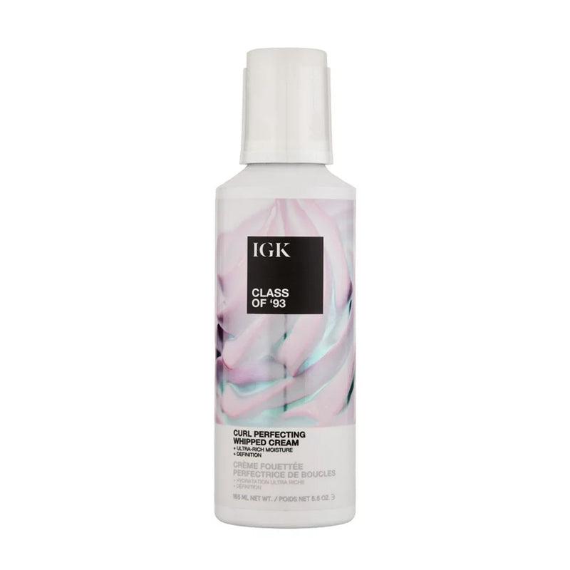 IGK Class of 93 Curl Perfecting Whipped Cream 5.5oz for defined curls Pasadena Aveda salon