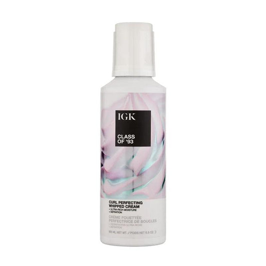 IGK Class of 93 Curl Perfecting Whipped Cream 5.5oz for defined curls Pasadena Aveda salon