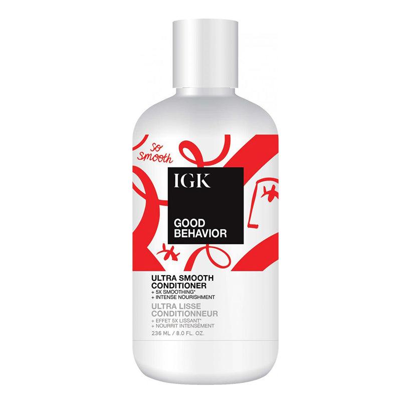IGK GOOD BEHAVIOR Ultra Smooth Conditioner bottle front for smooth hair Pasadena Aveda salon